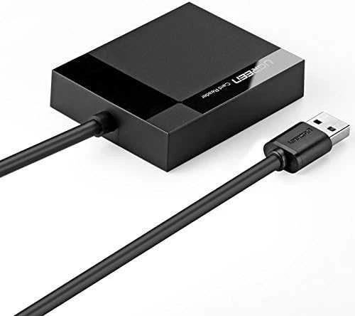 UGREEN 4in1 kortelių skaitytuvas USB 3.0 1m - Juodas