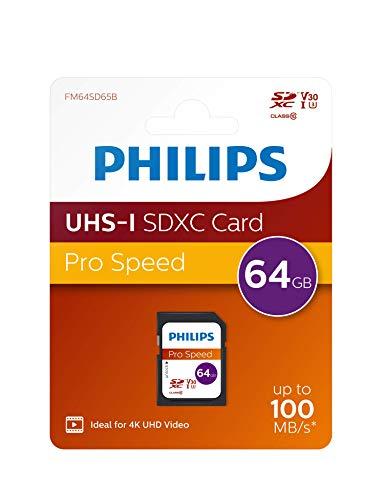 Atminties kortelė „Philips“ SDXC kortelė 64 GB, 10 klasės UHS-I U3 V30 A1
