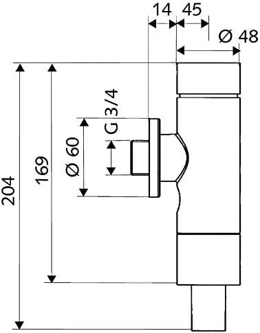 Schell DN20 WC nuleidimo mygtukas, chrom., PU1