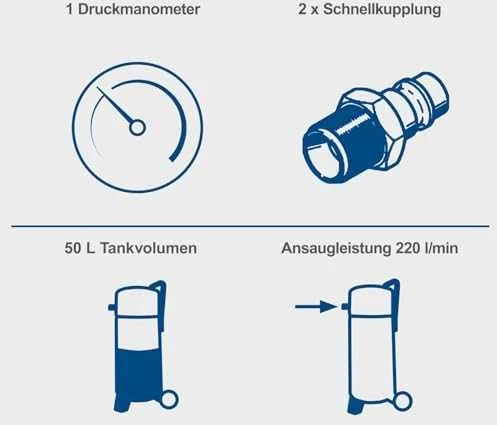 Kompresorius HC51V, Scheppach