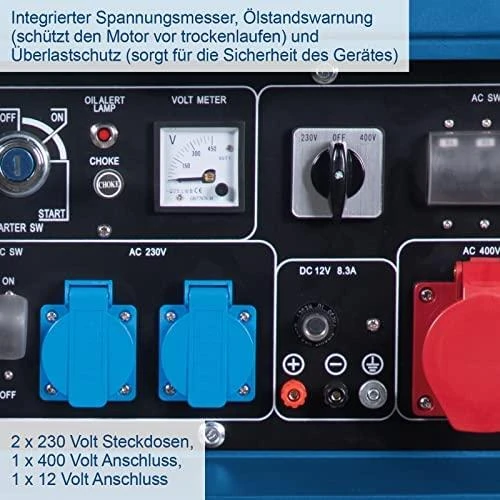 Generatorius dyzelinis trifazis SG5200D, Scheppach