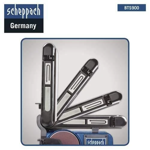 Šlifavimo staklės BTS900 3x šlifavimo juostos ir šlifavimo d, Scheppach