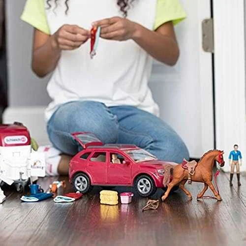 Schleich Horse Club 42535 Horse Adventure w. Automobilis ir priekaba