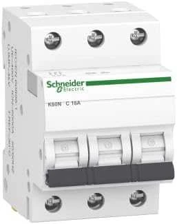 Schneider Electric Automatinis jungiklis Schneider K60N, 3P, C, 16A, 6kA
