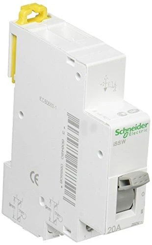 Schneider Electric „Schneider“ modulinis jungiklis I-0-II 1P 20A iSSW (A9E18073)