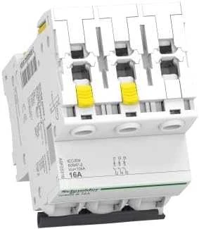 Schneider Electric miniatiūrinis grandinės pertraukiklis 3P B 16A 6kA AC iC60N - A9F03316
