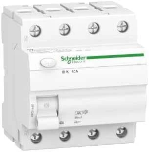 Schneider Electric Schneider Liekamosios srovės grandinės pertraukiklis 4P 40A 0,03A tipas A IDK-A40-30-4 - A9Z01440