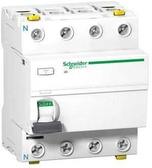Schneider Electric Schneider III D-40- 4- 100- AC 40A 4 polių 100 mA tipo kintamoji srovė (A9Z12440)