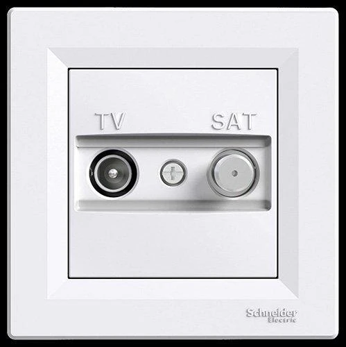 Schneider Electric Lizdas TV-SAT antena galutinė 1dB balta - EPH3400121