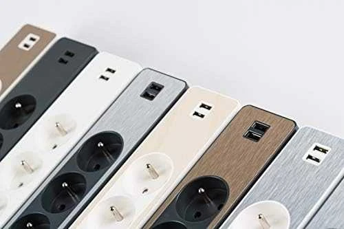 Schneider Electric Odace viršįtampių apsauga 5 lizdai 3 m balti (ST9353W)