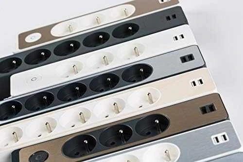Schneider Electric Odace viršįtampių apsauga 5 lizdai 3 m balti (ST9353W)