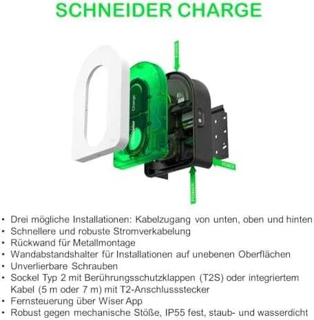 Schneider Electric SCHNEIDER ELEKTROS ĮKROVIMO 11KW 3P+N 7M KABELAS
