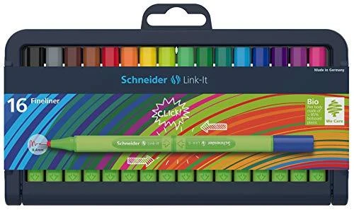 Rašiklių rinkinys Schneider Link-It, 0.4mm, 16 spalvų