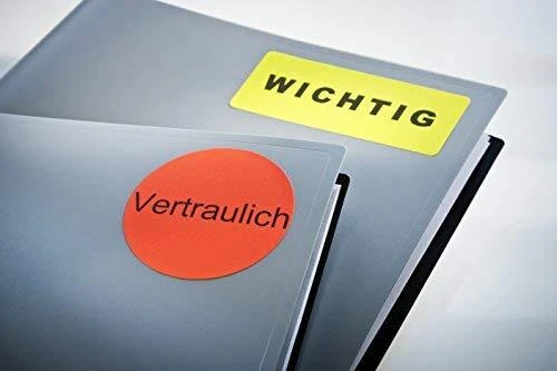 „Avery Zweckform“ neoninės etiketės, 99,1 x 38,1 mm raudonos (L7263R-25)