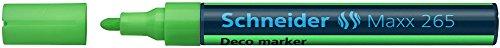 Kreidinis žymeklis SCHNEIDER Deco Marker Maxx 265, apvali galvutė, šviesiai žalia sp.