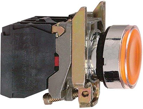 Schneider Electric XB4 su oranžiniu mygtuku