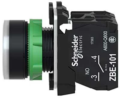 Schneider Electric 22mm baltas valdymo mygtukas su grįžtamam žibintu 1Z 1R (XB5AW31B5)