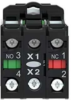 Schneider Electric 22mm baltas valdymo mygtukas su grįžtamam žibintu 1Z 1R (XB5AW31B5)