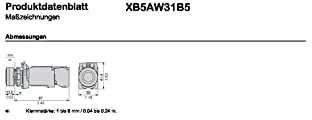 Schneider Electric 22mm baltas valdymo mygtukas su grįžtamam žibintu 1Z 1R (XB5AW31B5)