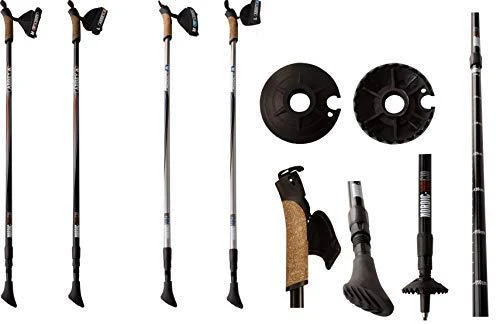Mėlyna Šiaurietiško ėjimo lazdos ABBEY NORDIC WALKING 21SR ZZB Sidabrinis pilkas/Juodas/Mėlyna