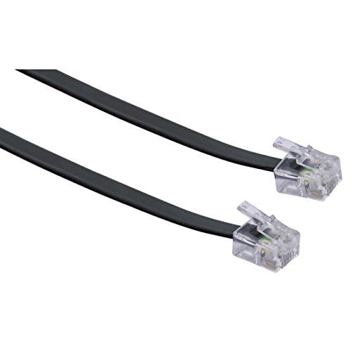 Schwaiger Telefono kabelis RJ11 6P4C 6m, juoda (TAL6331533)