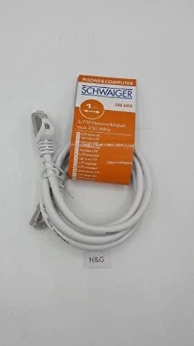 Schwaiger Schwaiger CAT6 Netzwerkkabel , S/FTP, 1,0m, baltas