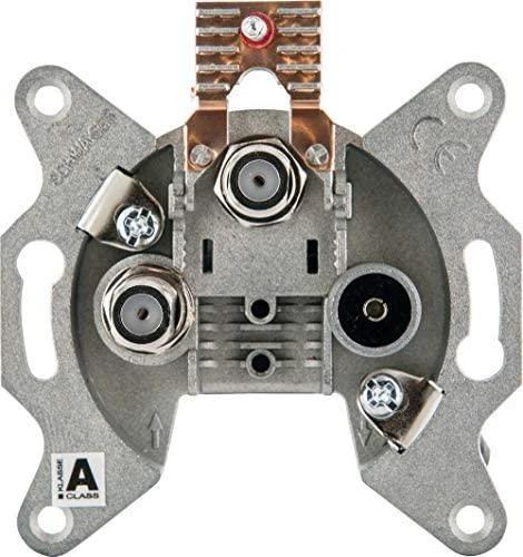 Schwaiger Einzeldose zwei SAT-ZF Anschlüsse 2 dB