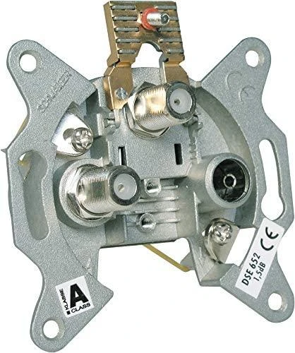 Schwaiger Einzeldose zwei SAT-ZF Anschlüsse 2 dB