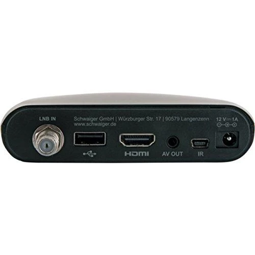 Imtuvas TV Schwaiger DVB-S2 Receiver złącze USB, FTA, juoda