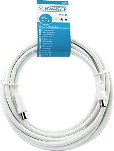 Schwaiger antenos laidas 5m su IEC jungtimis