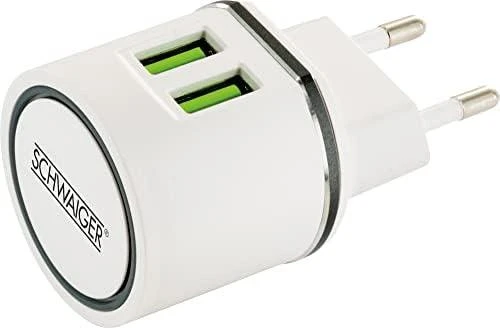 Įkroviklis Schwaiger LAD230 531 230V 2x USB-A (LAD230531)
