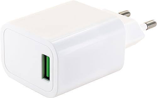 Įkroviklis Schwaiger LAD440 532 Quick Charger 3.0 Baltas (LAD440532)