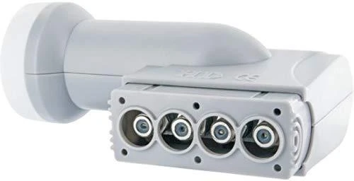 Schwaiger Quad LNB palydovinis keitiklis, pilkas (LNB4)