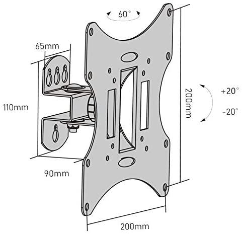 Laikiklis Schwaiger LWH030 011 94 cm (37") Juodas