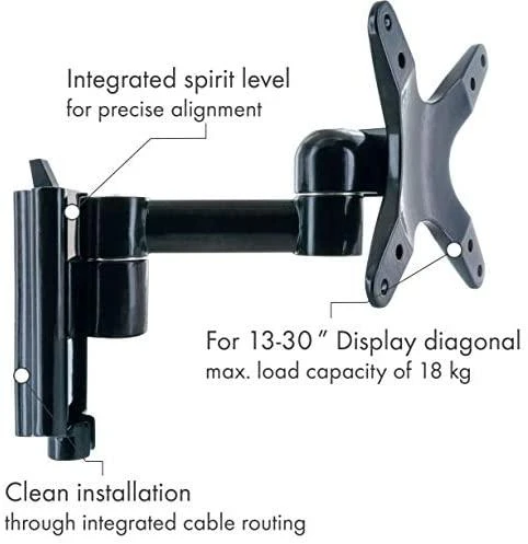 Laikiklis Schwaiger Schwaiger WAH 13"-30" 1TFT 2Gelenke Max.18Kg juodas