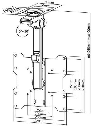 Laikiklis Schwaiger LWHD3720 513 94 cm (37") Juodas