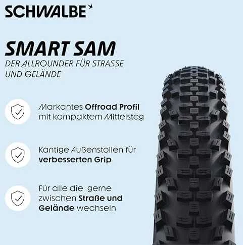 Schwalbe Smart Sam 47-622 naujas Addix Performance