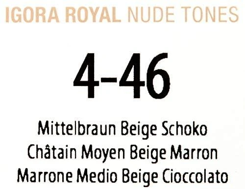 Schwarzkopf Igora Royal ilgalaikio poveikio plaukų dažai 60 ml - 4-46