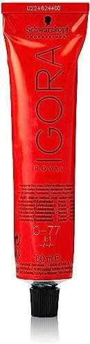 Schwarzkopf Igora Royal ilgalaikio poveikio plaukų dažai 60 ml - 0-77