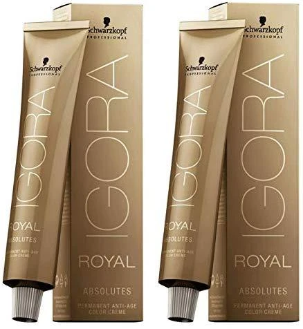 Schwarzkopf Igora Royal Absolutes ilgalaikio poveikio žilų plaukų dažai 60 ml - 5-80
