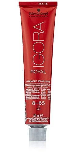 Schwarzkopf Igora Royal ilgalaikio poveikio plaukų dažai 60 ml - 8-65