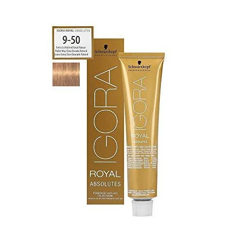 Schwarzkopf Igora Royal Absolutes 9-50 dažų tūbelė su pakuote