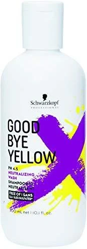 Geltonus tonus neutralizuojantis šampūnas Schwarzkopf Good Bye Geltona Šampūnas 300ml