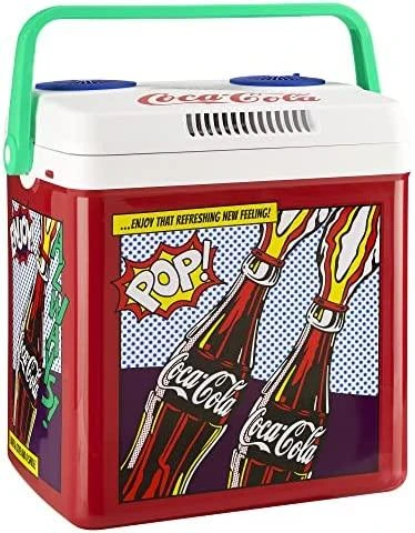 Coca-Cola šaldymo dėžė su retro grafika