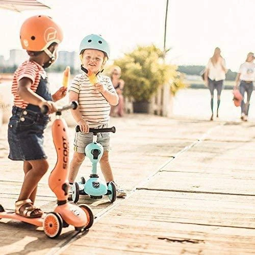 Paspirtukas - balansinis dviratukas Scoot & Ride Highwaykick 1 2in1 Peach 96353