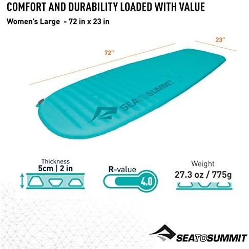 Prisipučiantis kilimėlis Sea To Summit Comfort Lengvas Pripučiamas Kilimėlis Moteriškas Didelis