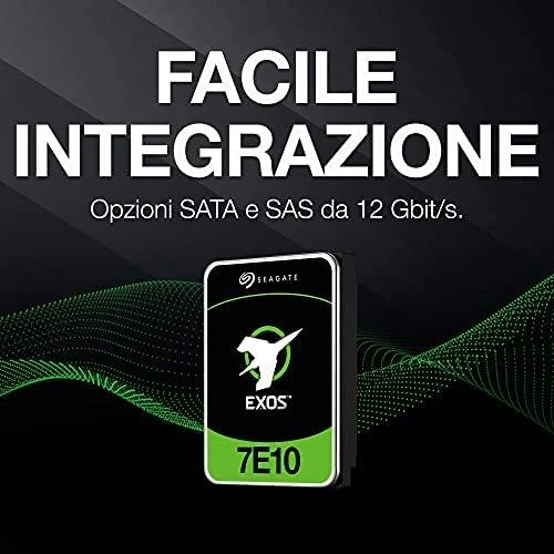 „SEAGATE“ HDD serveris „Exos 7E10 512E/4kn“ (3,5 colio / 10 TB / SATA 6Gb/s / 7200 aps./min.)