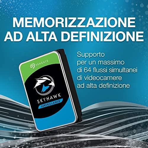 SEAGATE Surveillance Skyhawk 8TB HDD 7200rpm SATA serial ATA 6Gb/s 256MB cache 3.5inch 24x7 long-term usage BLK