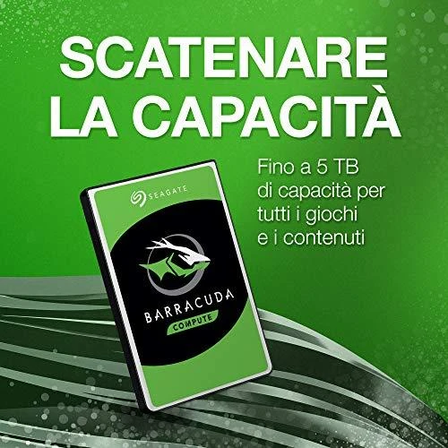 SEAGATE Barracuda 2TB HDD SATA 6Gb/s 5400rpm 2,5" 7mm aukštis 128Mb talpykla BLK