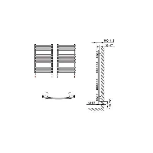 Rankšluosčių džiovintuvas PURMO SANTORINI C , 498-1134 569 W